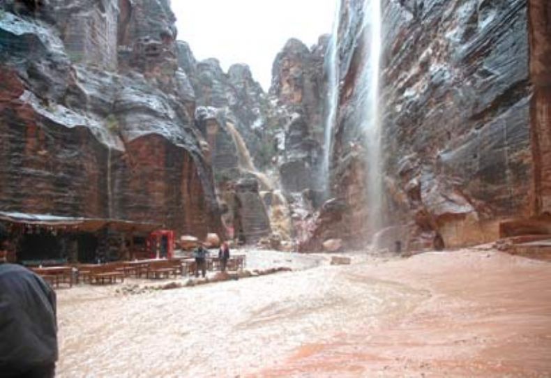 Petra Water Fall, Jordan its