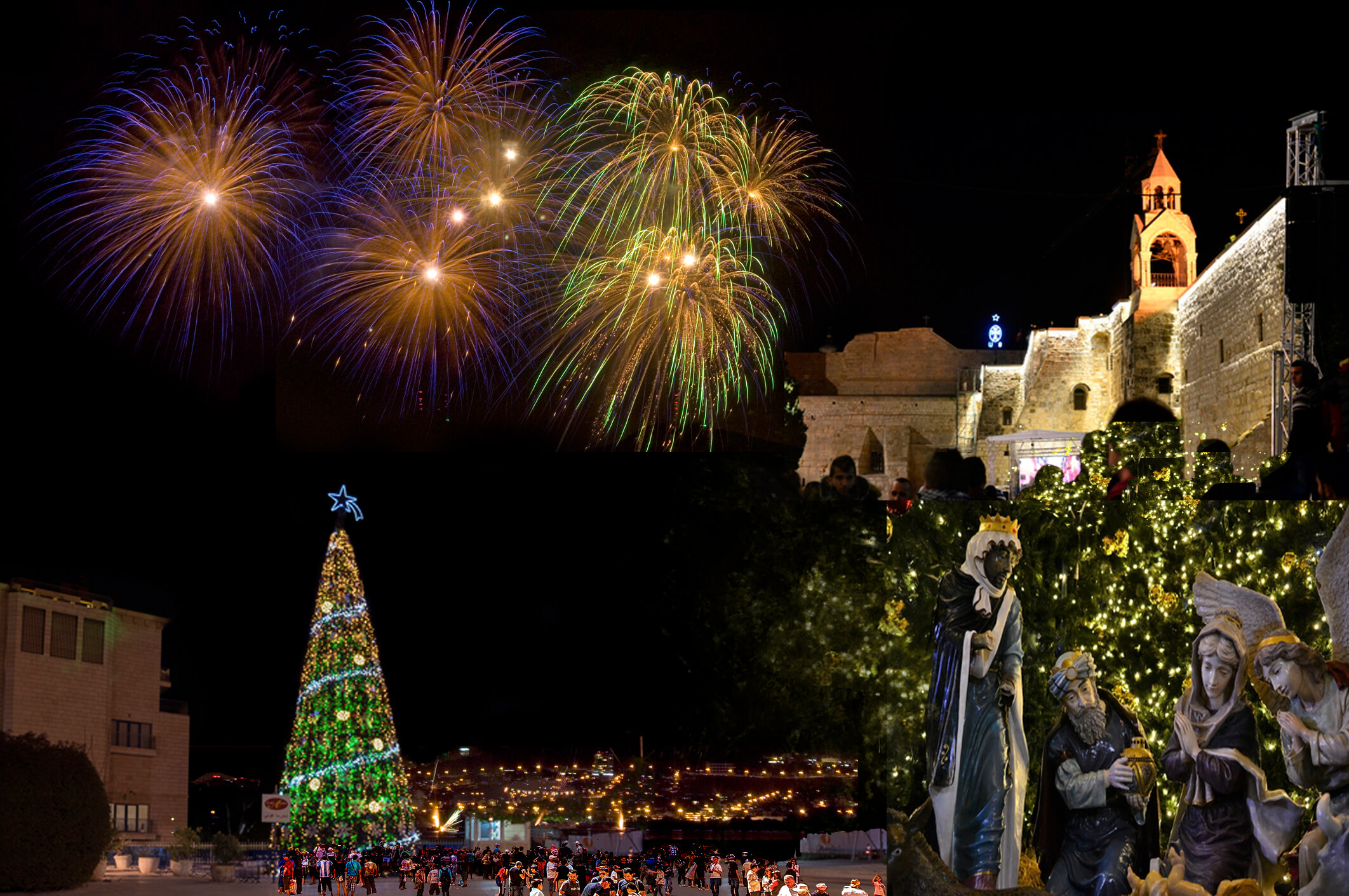 The Bethlehem Christmas tree lighting