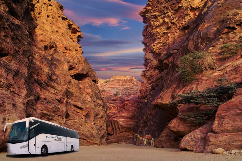 One way shuttle from Petra to Aqaba $30